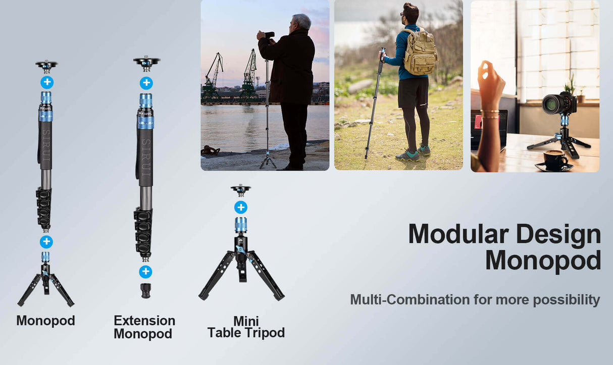 SIRUI P-325FL/FS 5 Section Carbon Fiber Monopod 6