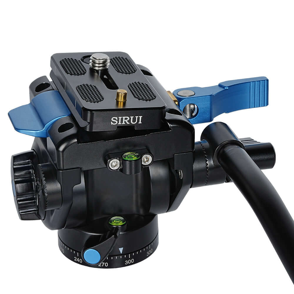 SIRUI ET-1204 Carbon Fiber Tripod with video head VA-5X 6