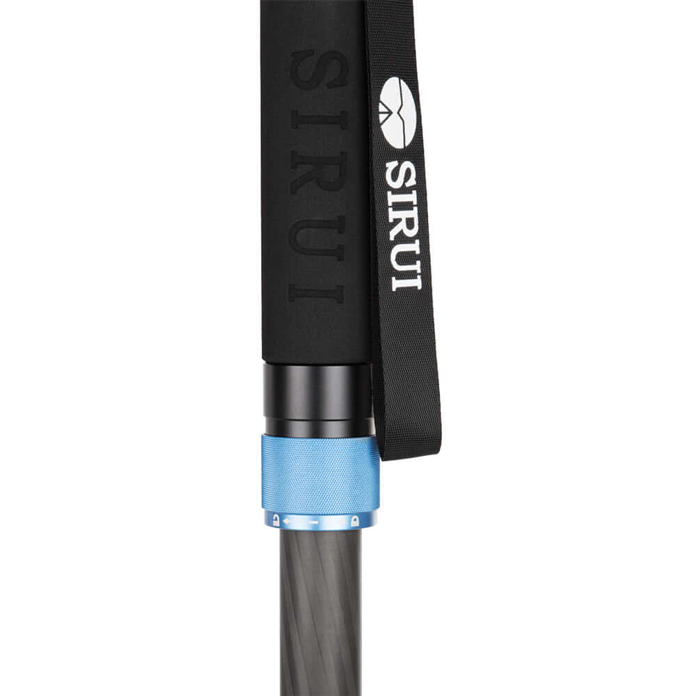 Close-up of SIRUI P-224SR Multifunction Carbon Monopod with Stand Spider - PSR Series, highlighting design features.