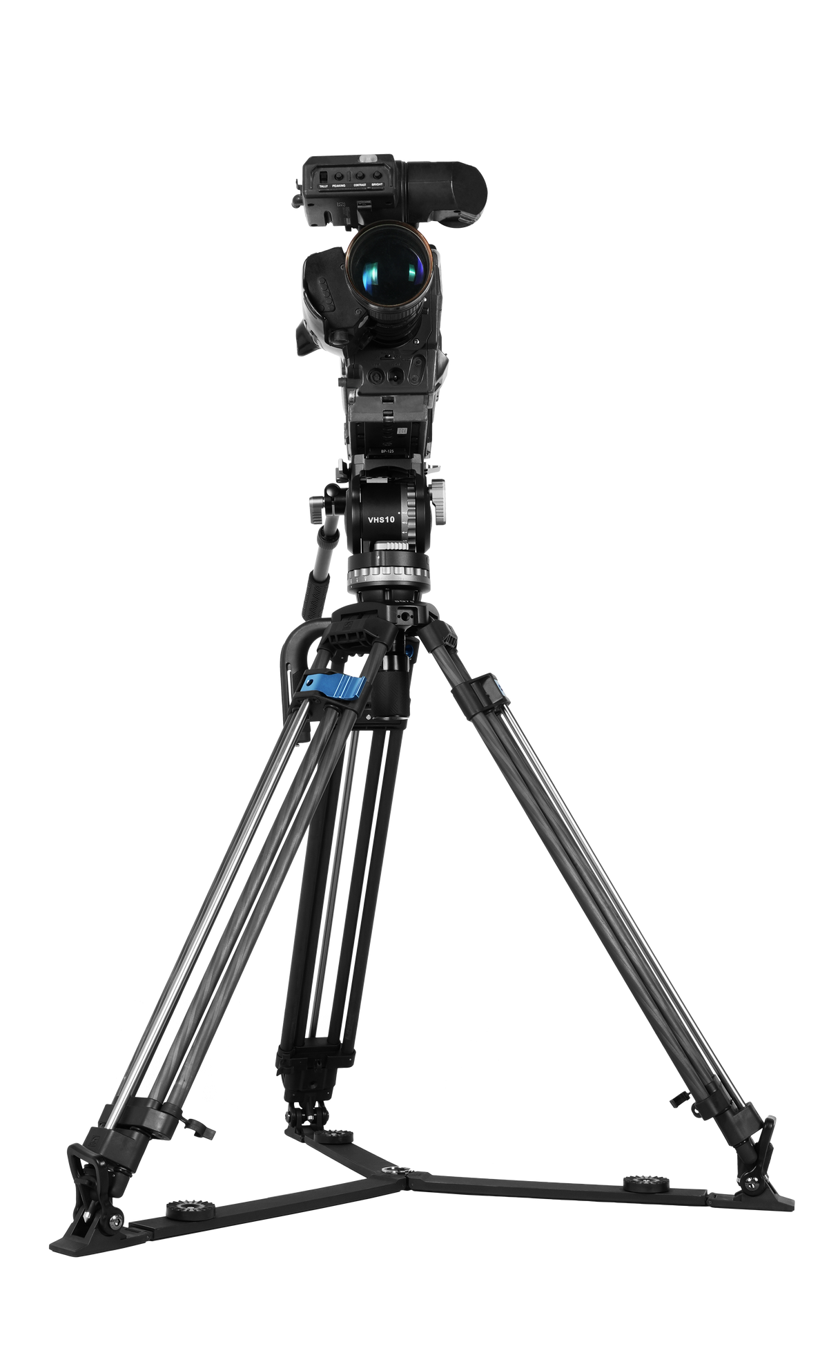 SIRUI SQ75 Rapid System Heavy Duty Carbon Fiber Video Tripod Kit With VHS-10 Professional Fluid Head