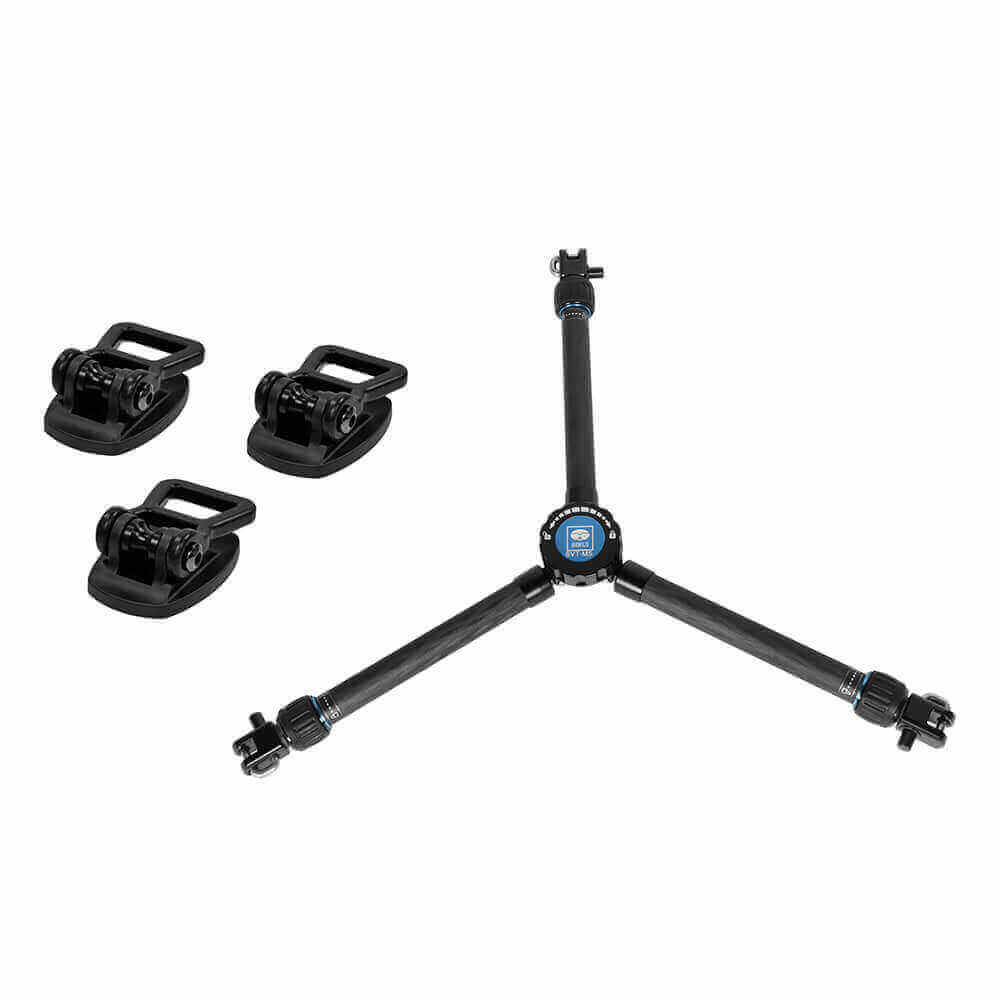 SQ75 Rapid System Heavy Duty Carbon Fiber Video Tripod Kit With VHS-10 Professional Fluid Head 12