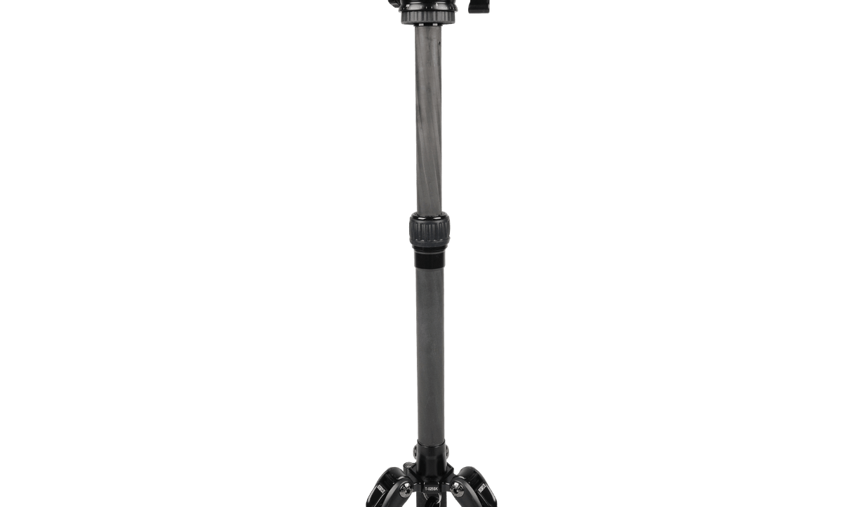 Sirui T-0S Series Travel Tripod with B-00 Ball Head (Black, Carbon Fiber) T-025SK+B-00K 4