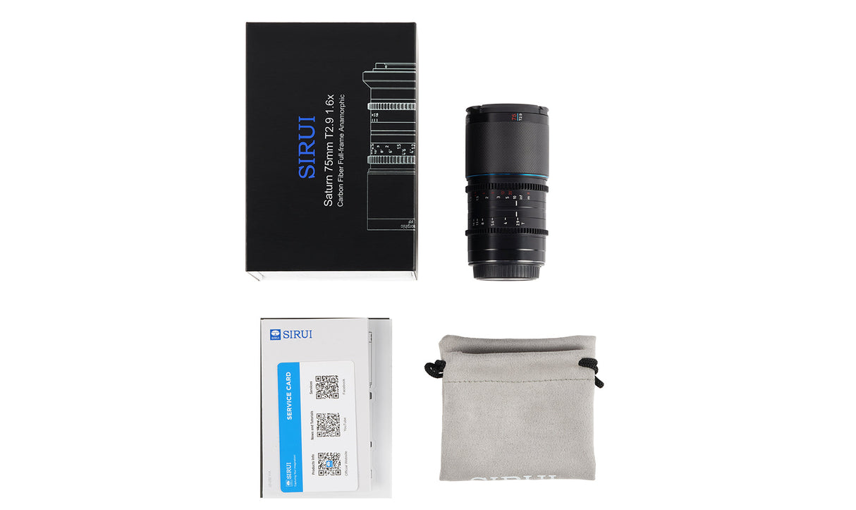 SIRUI Saturn 35/50/75mm Full-frame Carbon Fiber Anamorphic Lens