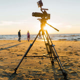 SQ75 Rapid System Heavy Duty Carbon Fiber Video Tripod Kit With VHS-10 Professional Fluid Head 13