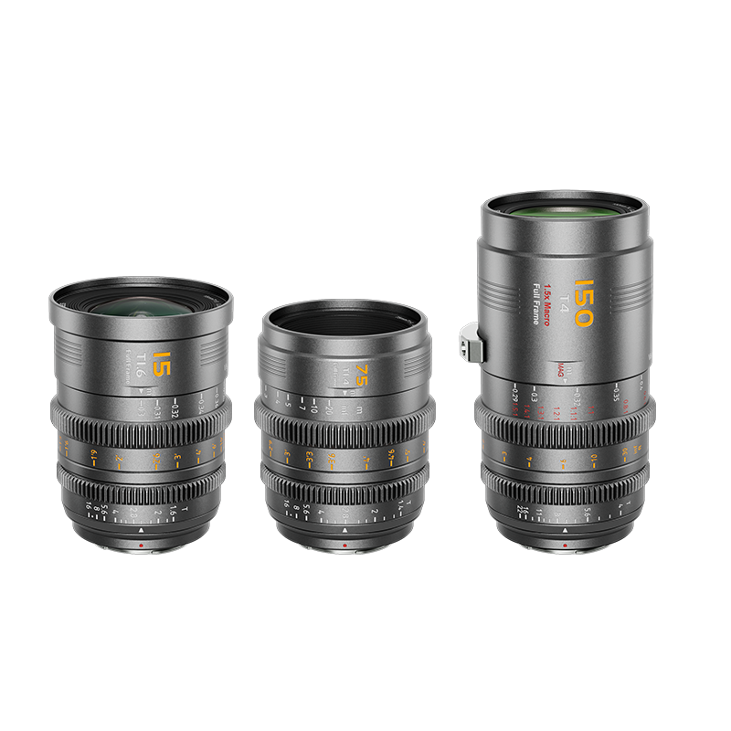 SIRUI Vision Prime 15/75/150mm T1.4 Full-Frame Cine Lens