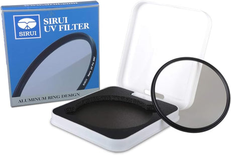 SIRUI 67mm Ultra Slim S-Pro Nano MC UV Lens Filter in packaging with protective case