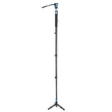 P-424FL/FS 4 Sections Carbon Fiber Monopod+ VA-5X Fluid Head 4
