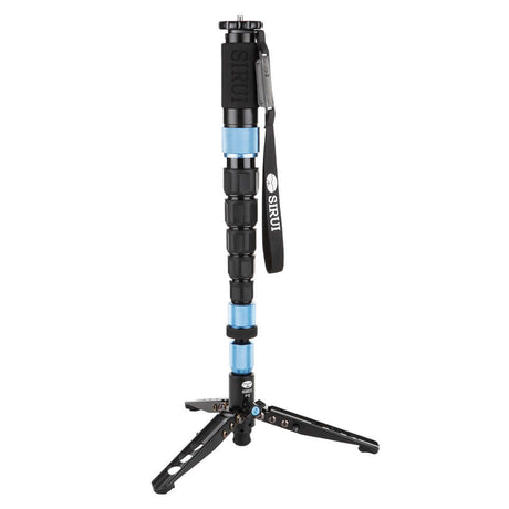 SIRUI P-326SR Multifunction Carbon Monopod with VH-10X Pro Fluid Video Head - PSR Series in a compact design.