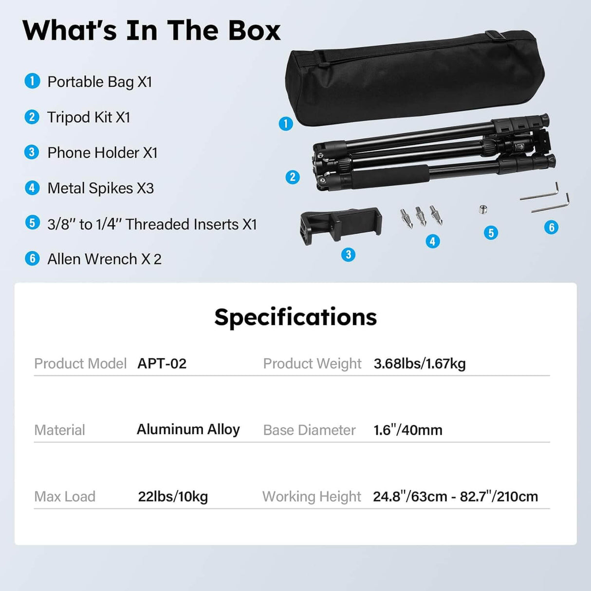 SIRUI Camera Tripod & Monopod Stand APT-02 8