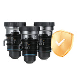 Sirui Care For IronStar Series 1.5x T1.9 Anamorphic Full Frame Cine Lens with protection symbol