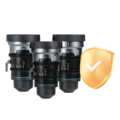 Sirui Care For IronStar Series 1.5x T1.9 Anamorphic Full Frame Cine Lens with protection symbol