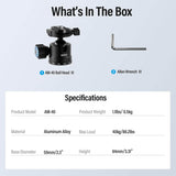 SIRUI AM-40 Low Profile Heavy Duty Ball Head 9