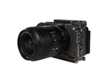 SIRUI AURORA Series 35mm F1.4 Full-frame Autofocus Lens attached to camera with rig