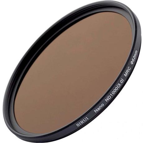 SIRUI 62mm Nano MC ND1000 Filter showing its 10-stop exposure reduction functionality.