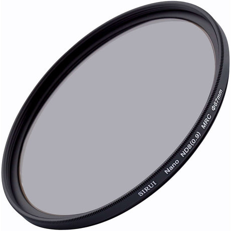 SIRUI ND867A 67mm ND8 Filter with Aluminum Ring displayed at an angle, showcasing its sleek design and functionality.