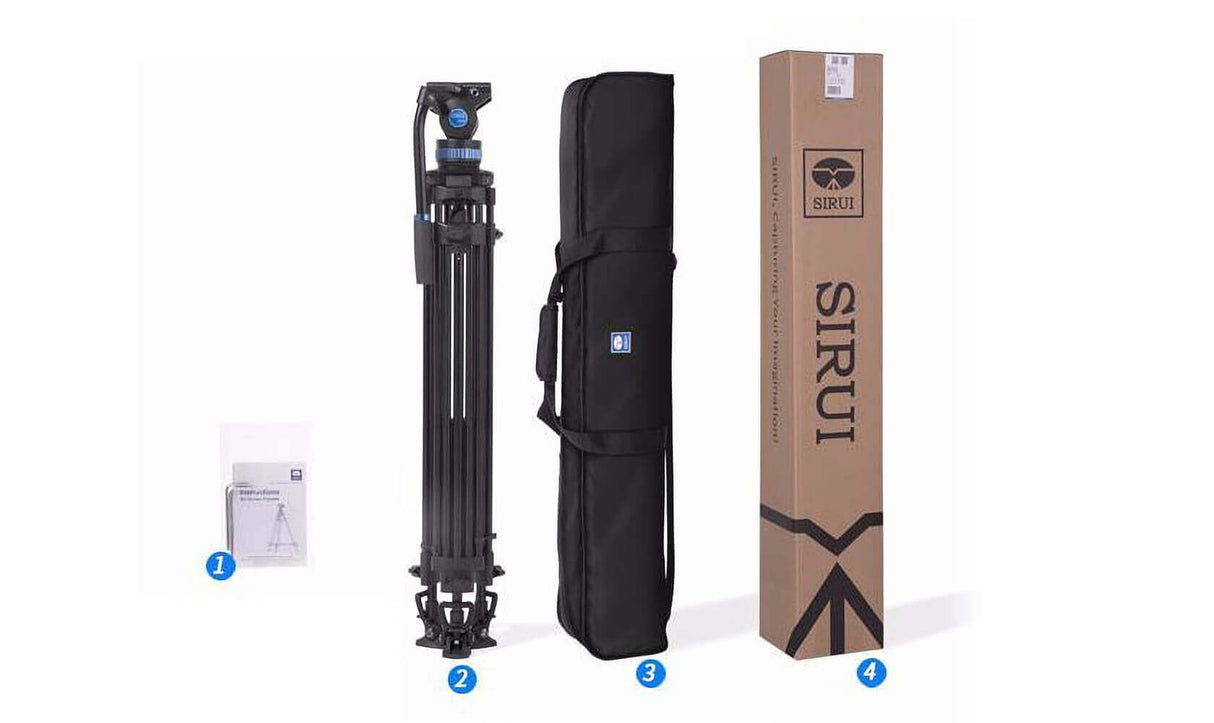 SIRUI SH25 Aluminum Video Tripod with Fluid Head 5