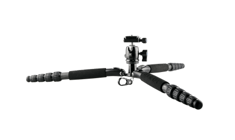 Sirui T-0S Series Travel Tripod with B-00 Ball Head (Black, Carbon Fiber) T-025SK+B-00K 2