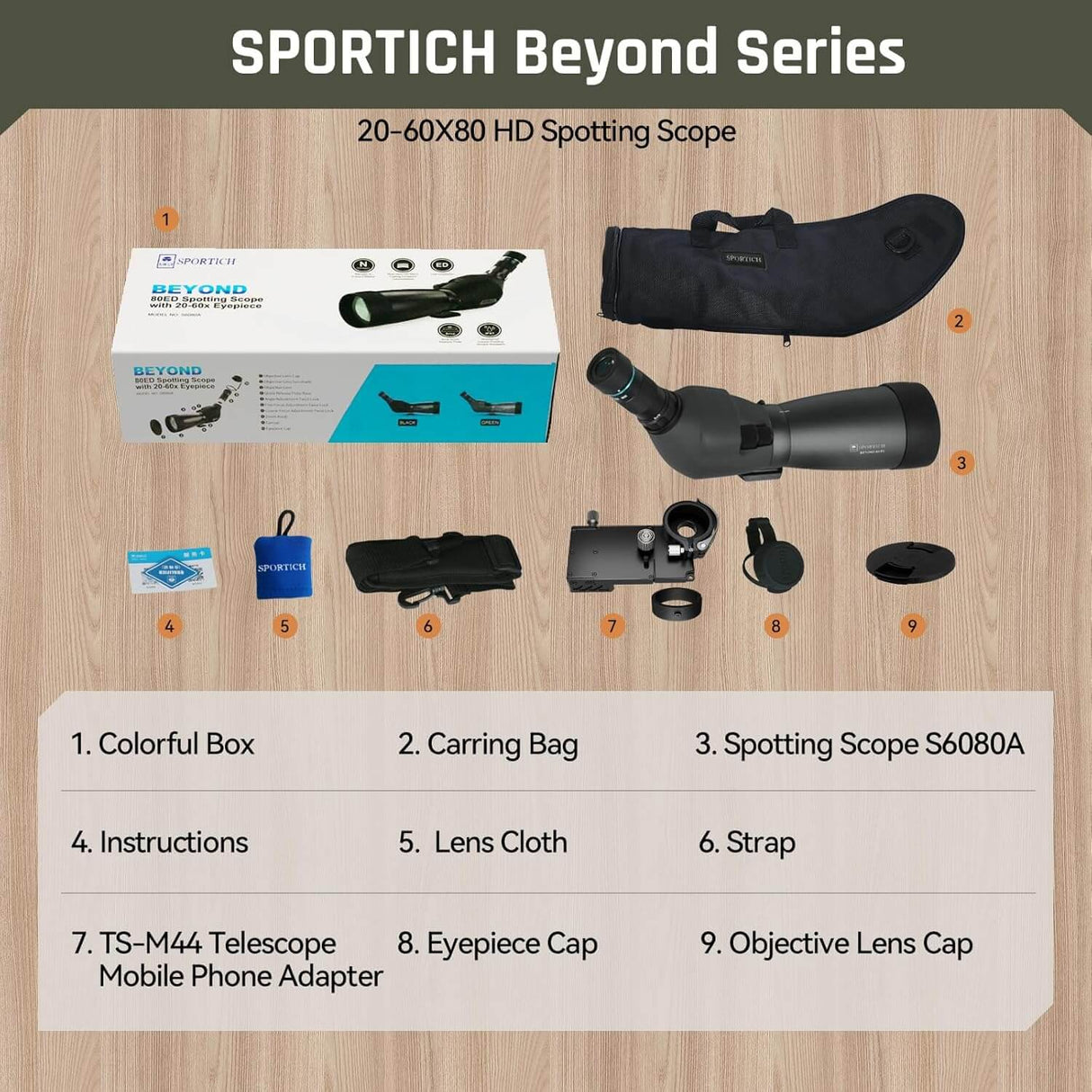 SIRUI Beyond S6080A Spotting Scopes For Hunting & Observation 06