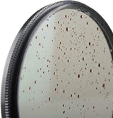 Close-up of SIRUI 67mm Ultra Slim S-Pro Nano MC UV Lens Filter showing water droplets on the surface.