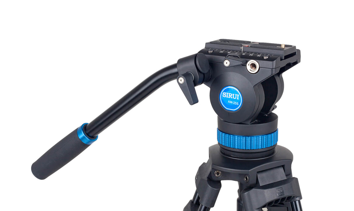 SIRUI AM-25S Aluminum Video Tripod with 360 Degree Fluid Head