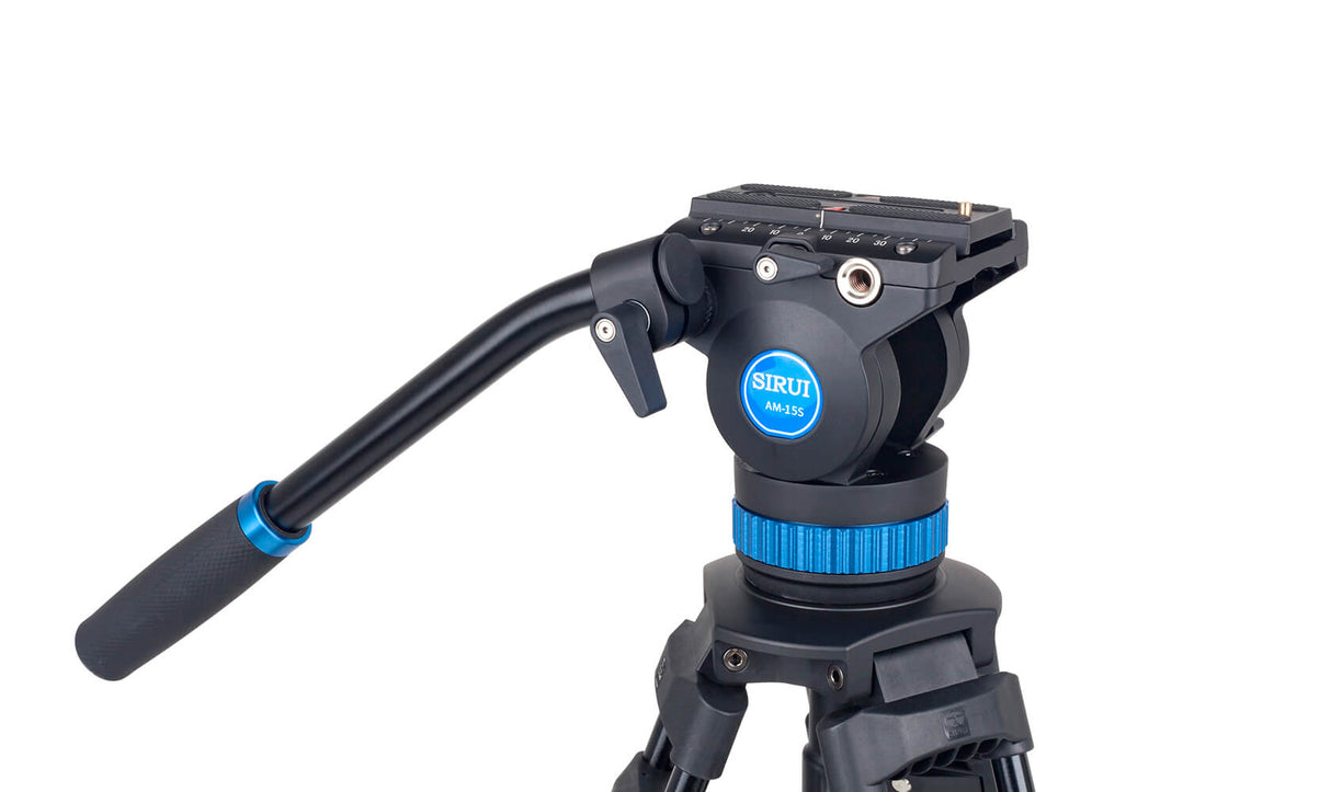 SIRUI AM-15S Aluminum Video Tripod with 360 Degree Fluid Head