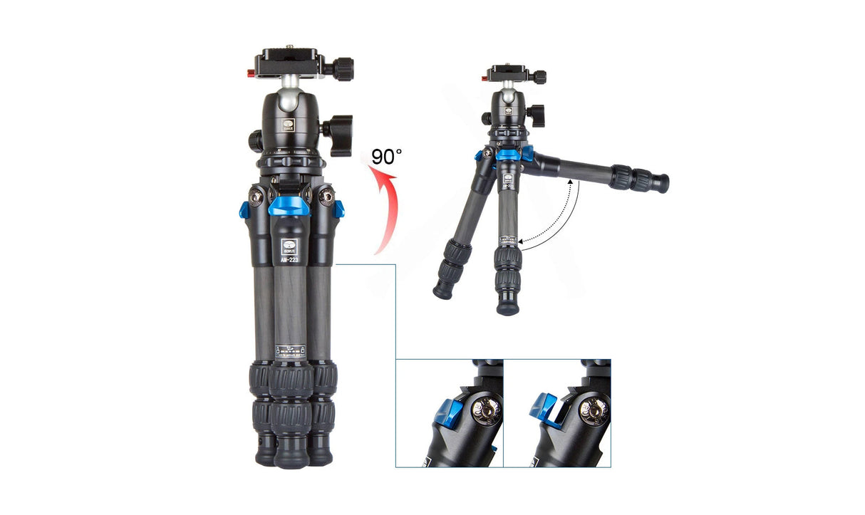 SIRUI AM-223 Carbon Fiber Mini Travel Tripod with B-00K Ball Head