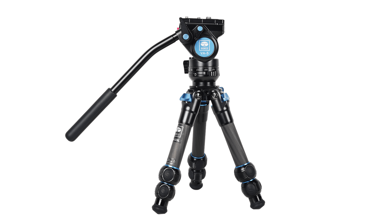 SIRUI Steel Series Video Fluid Tripods Kit AM-223L+VA-5