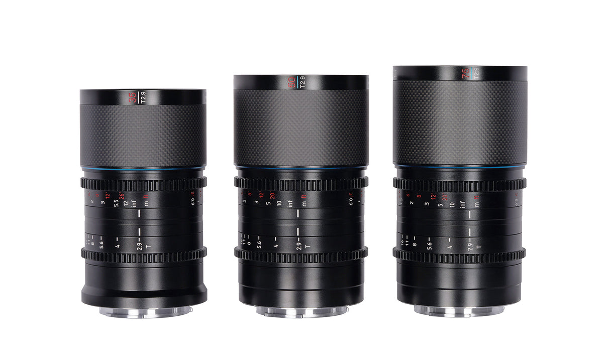 Sirui Saturn 35/50/75 มม. Full-Frame Carbon Fiber Anamorphic เลนส์