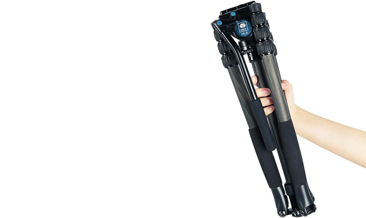 SIRUI T-024SK Carbon Fiber Tripod with VA-5 Compact Fluid Video Head (Only US)