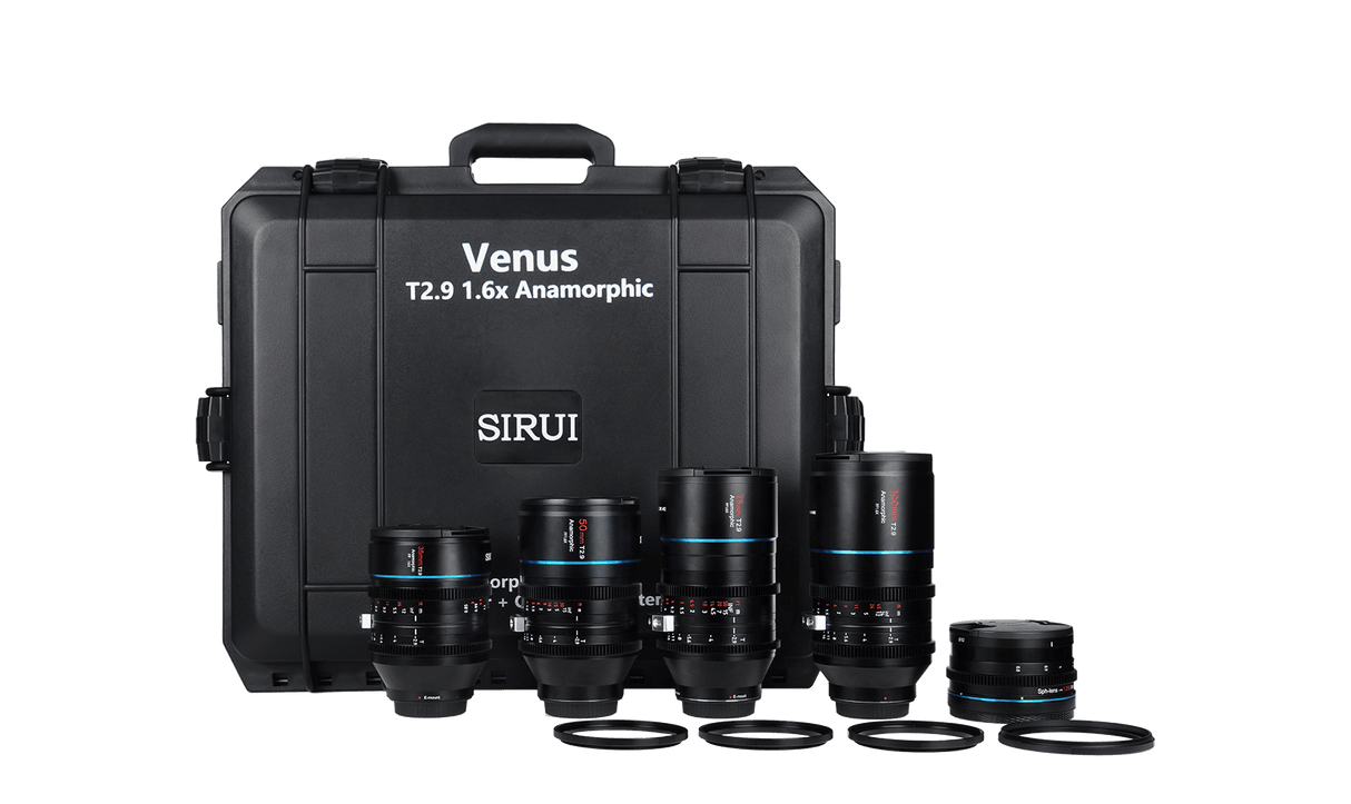 SIRUI Venus 35mm /100mm 1.6x Full-Frame Anamorphic Lenses